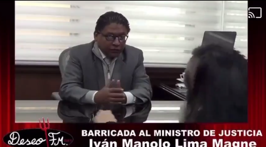 Ministro de Justicia en el espacio de 