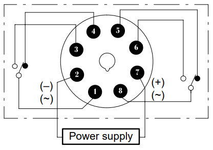 Internal wiring omron H3CR-A8