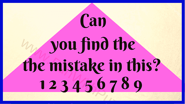 Spot the Mistake: Picture Brain Teaser and Answer