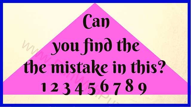 Can you find the the mistake in this? 1 2 3 4 5 6 7 8 9