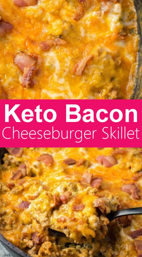 Keto Bacon Cheeseburger Skillet