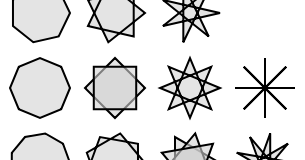 mathrecreation: star polygon fun