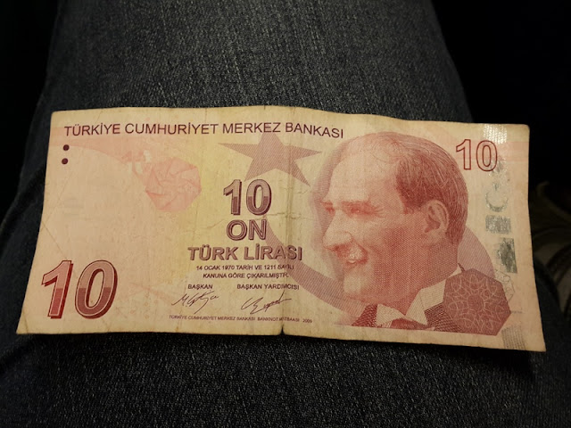 Trocando dinheiro na Turquia