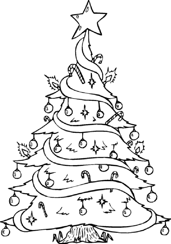 xmas trees coloring pages - photo #4