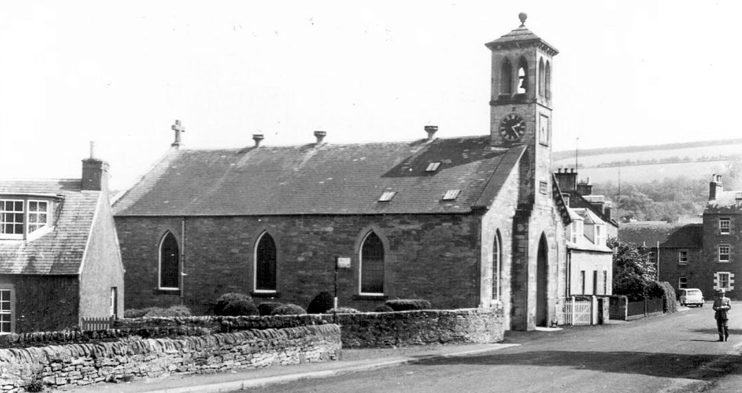 Tour Scotland Old Photograph Church Denholm Scotland
