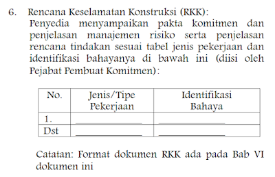 Rencana Keselamatan Konstruksi /RKK (Bag.1)
