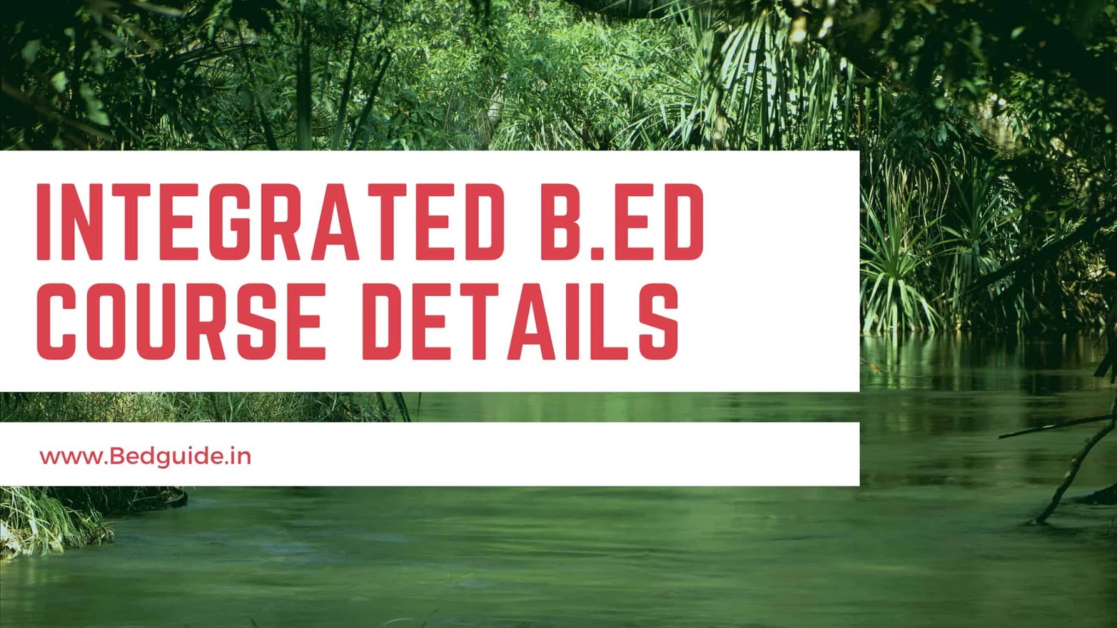 Integrated B.ed Course at GM University (Full Details)