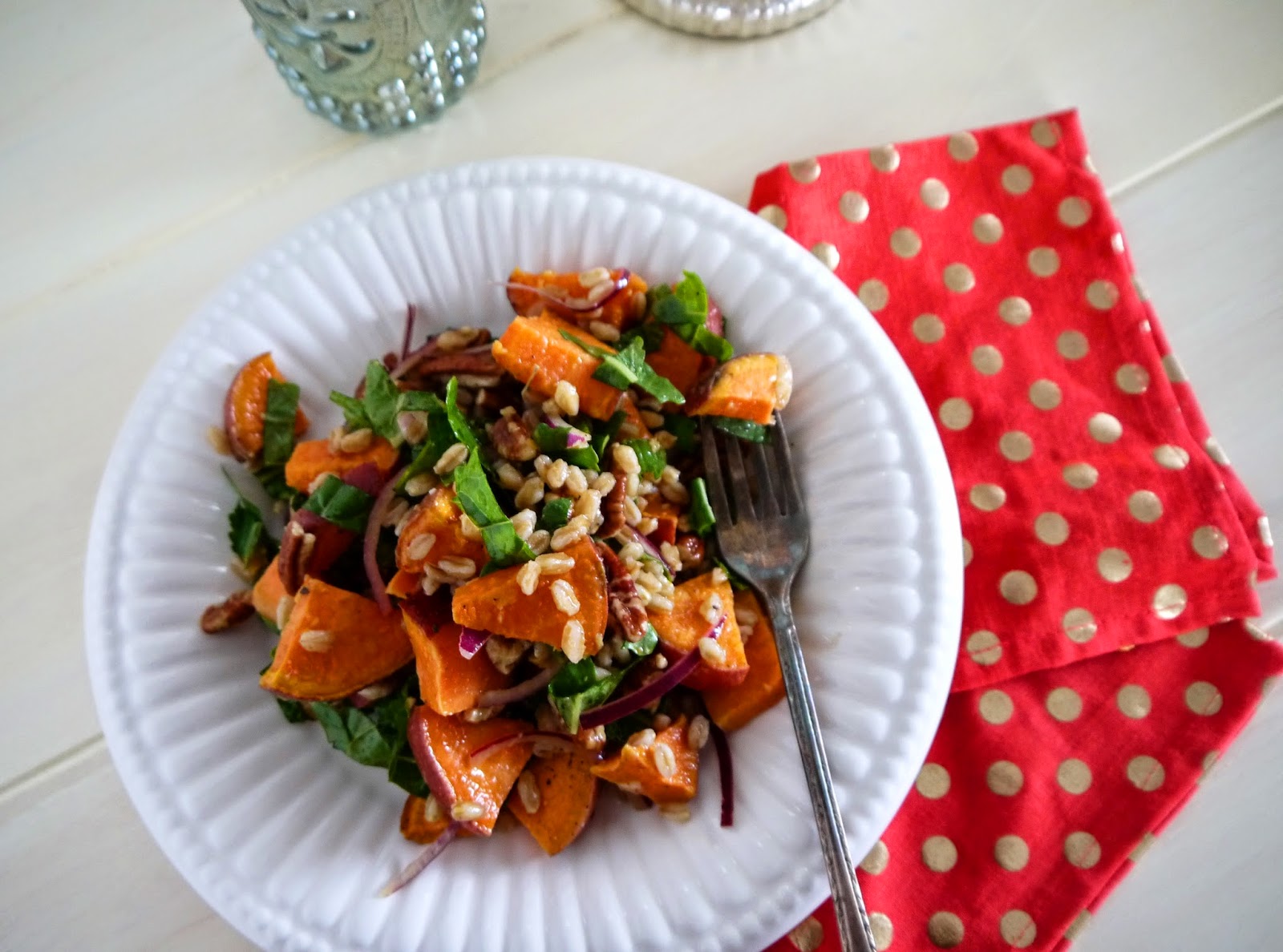 Eighty Twenty 80 Sweet Potato, Farro, and Kale Salad with Maple