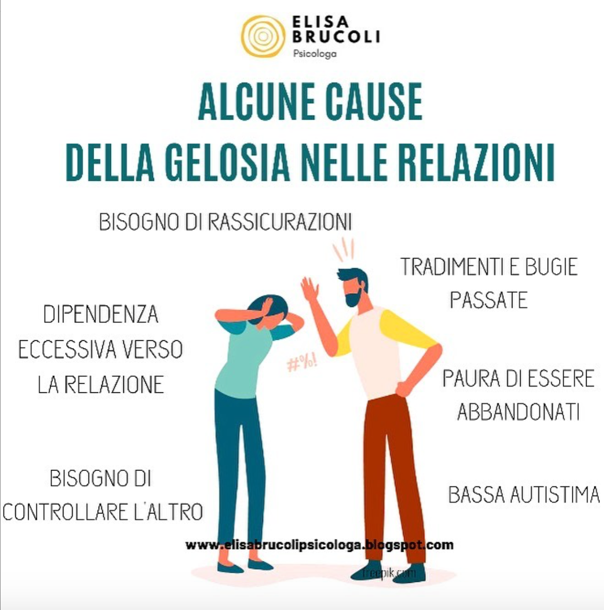 ALCUNE CAUSE DELLA GELOSIA NELLE RELAZIONI