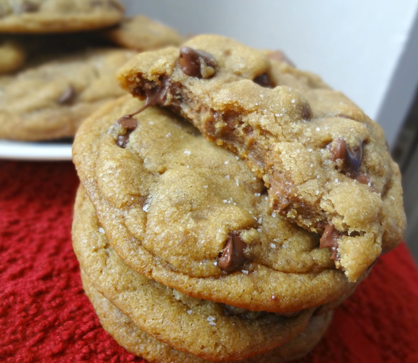 Nutella Stuffed, Brown Butter, Salted Chocolate Chip Cookies