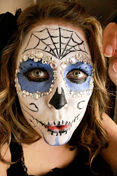 skull face sugar muertos dia los paint tutorial makeup creepy own
