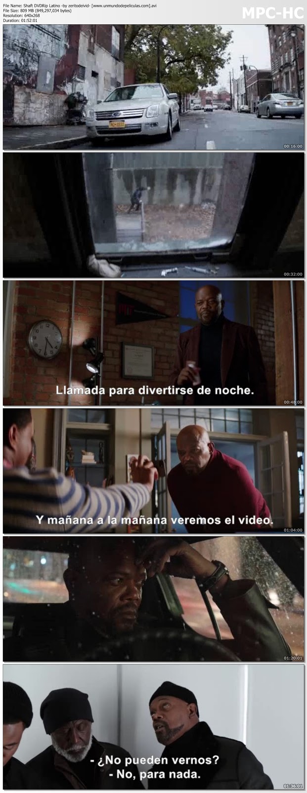 Capturas de la película.