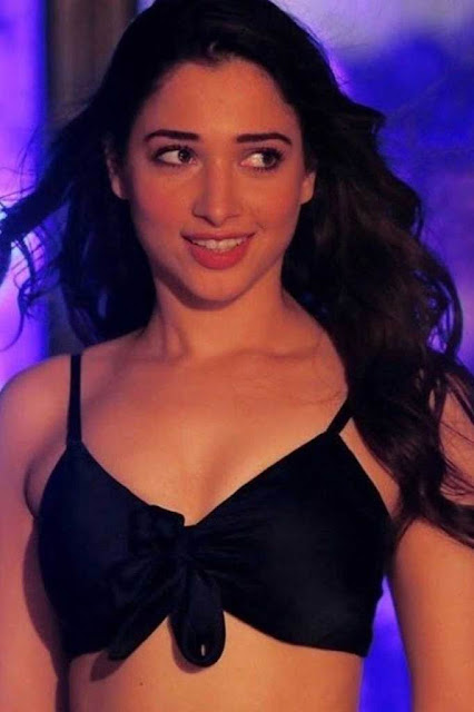 Tamanna Bhatia Latest Hot Pics In Black Dress 46