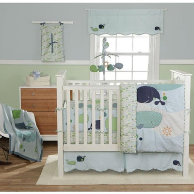 Little Whale Crib Bedding Set  