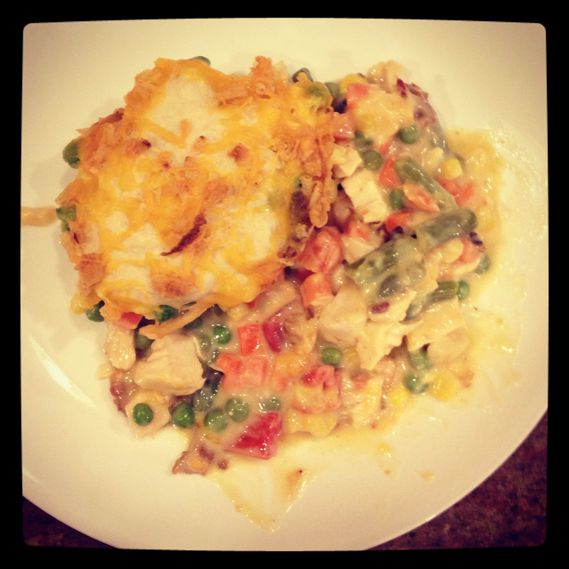 le quickie entree Chicken Biscuit Casserole