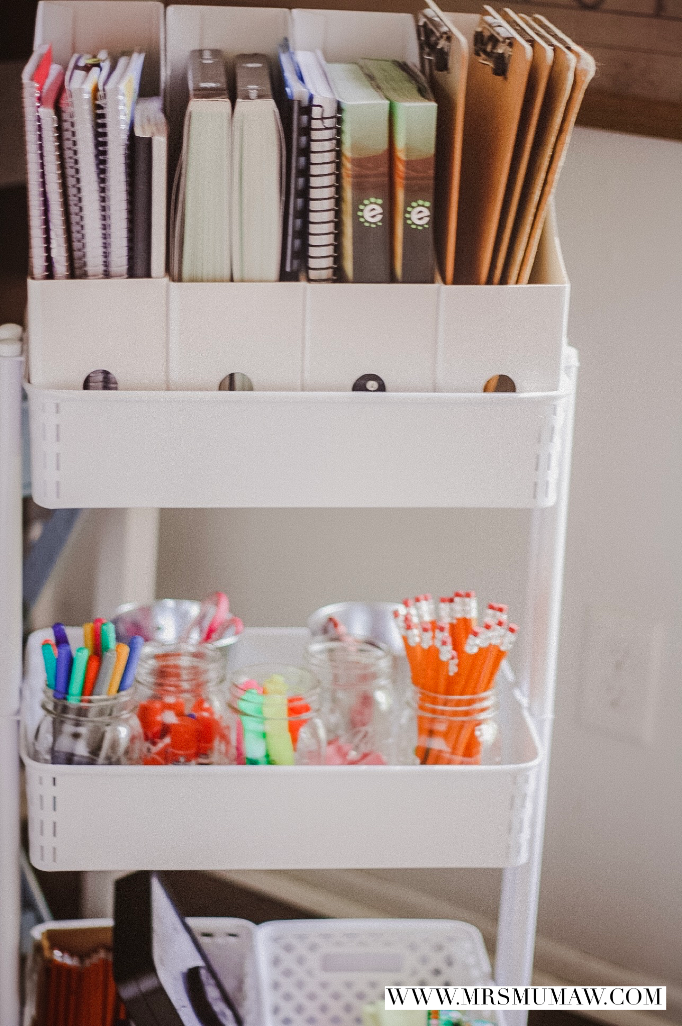 Virtual learning School Cart | Homeschooling Supply Cart | Homework ...