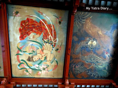 Colorful ceilings at the Sensoji Temple, Tokyo