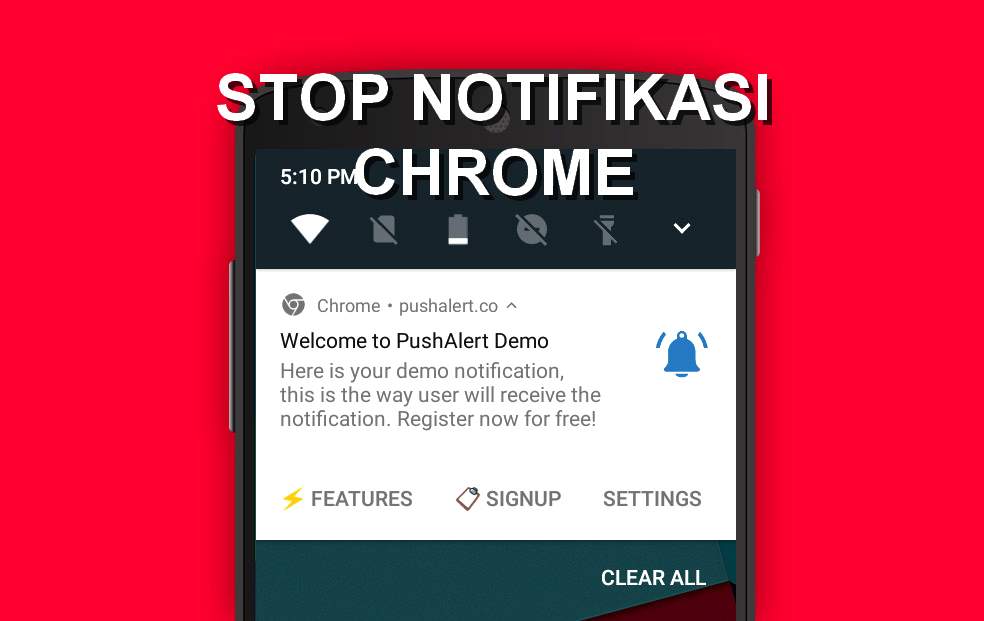 Cara Blokir Notifikasi Iklan Chrome di Android (pushalert.co)