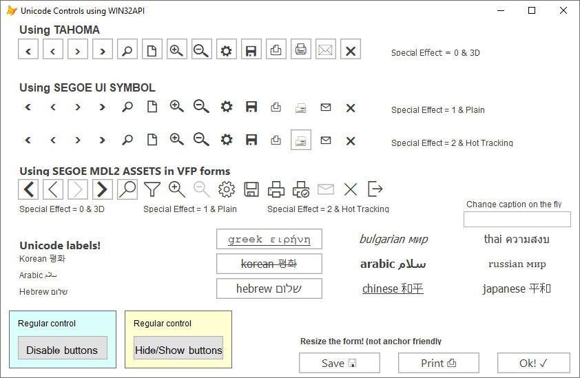 Comunidad de Visual FoxPro en Español Controles Unicode en Visual