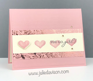 Stampin' Up! Hearts & Kisses Galentine's Day Card #galentinesday #valentine #stampinup