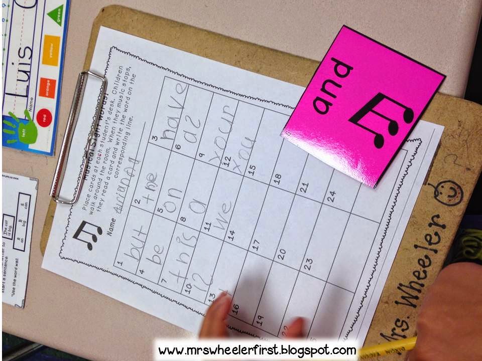 Mrs. Wheeler's First Grade Tidbits: Sight Words-A Constant