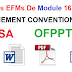 EFMs :: Module 16: ALIGNEMENT CONVENTIONNEL. (ESA) EFMs :: Module 16: ALIGNEMENT CONVENTIONNEL. (ESA)