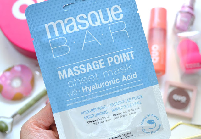 MasqueBar Massage Point Moisturizing Sheet Mask Flatlay