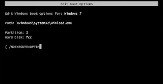 Memperbaiki Laptop error EDIT WINDOWS BOOT OPTION di Windows 7 