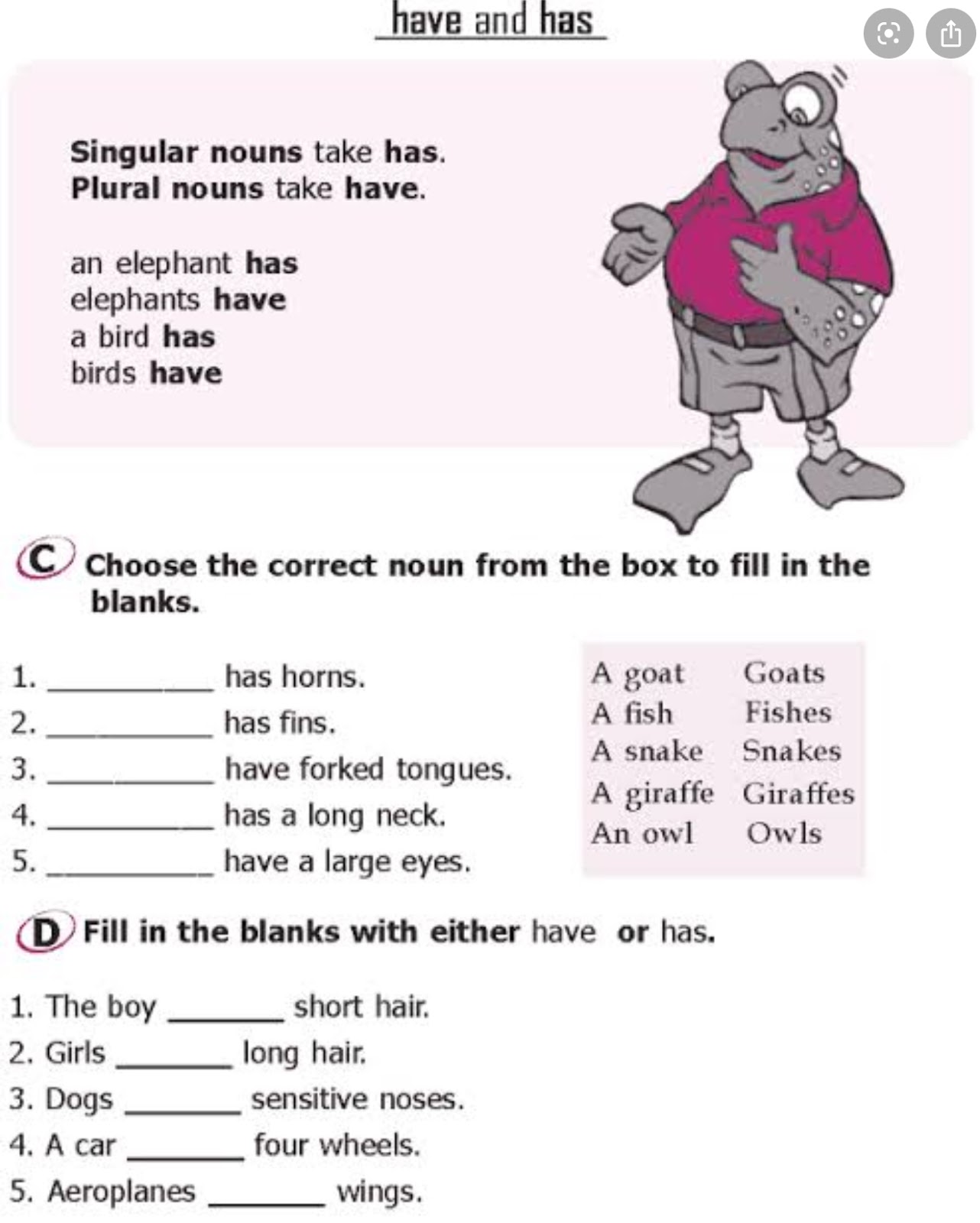 Упражнения на глагол to have. Глагол to have в английском языке Worksheets. Have has в английском языке задания. Have has задания для детей. Have got в английском языке упражнения.