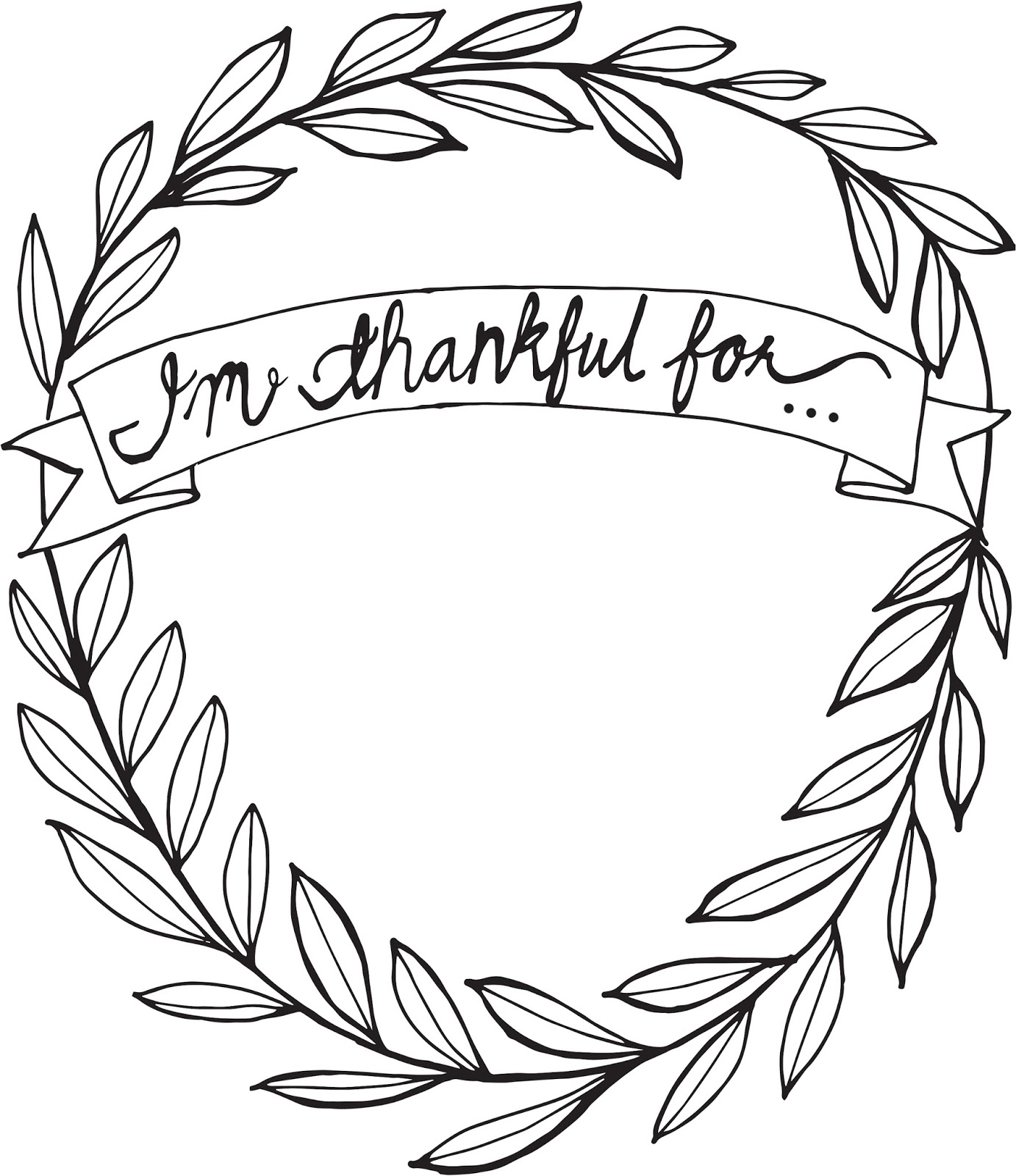 I'm Thankful For free Thanksgiving printable - Sisters, What!