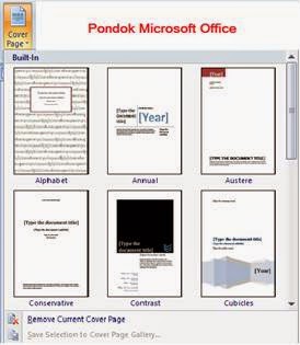 Pondok Microsoft Office: Cara Cepat Membuat Cover Makalah pada Ms Word