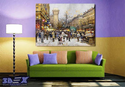 oil painting on canvas, oil paintings, living room wall art