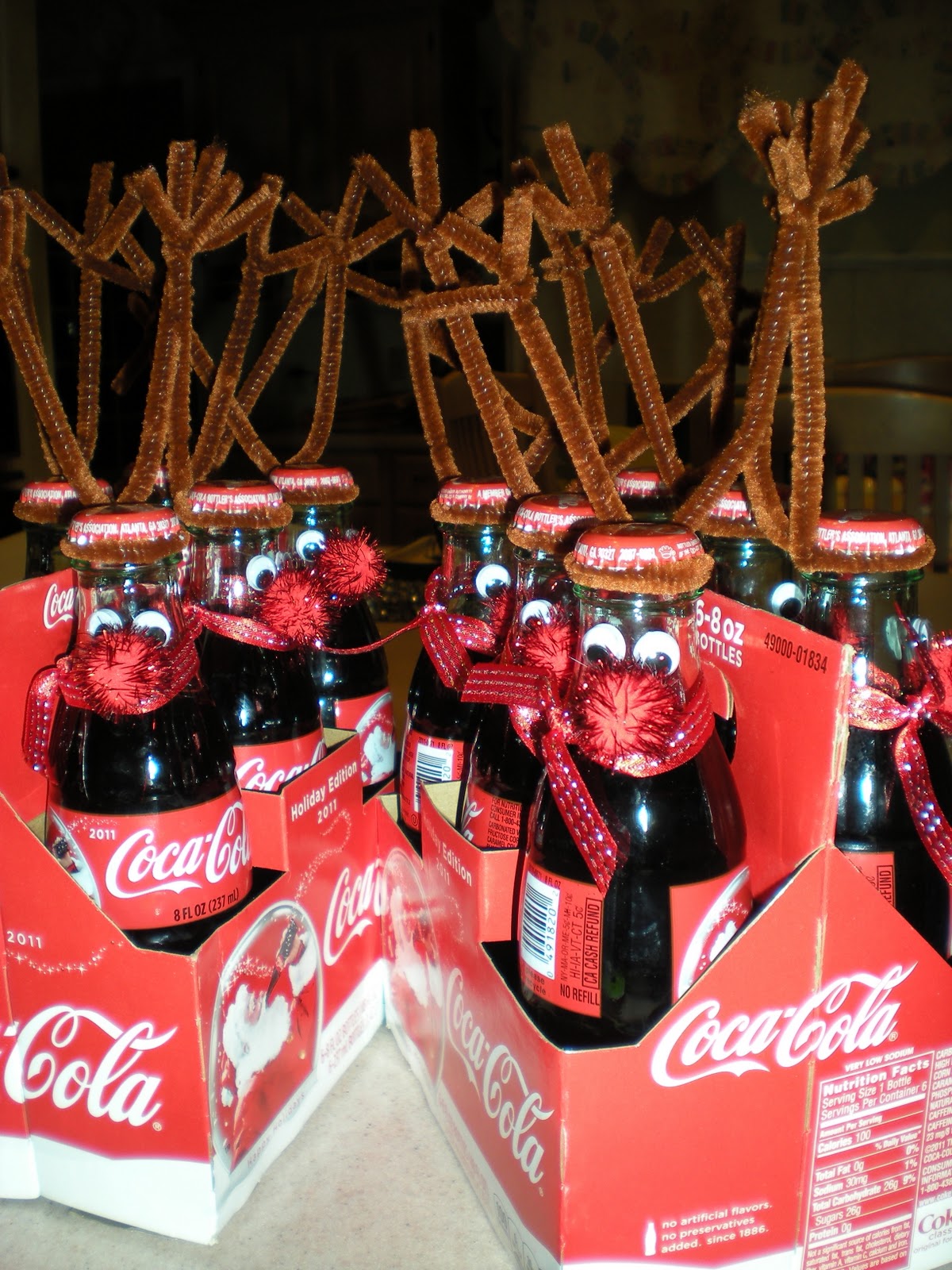 Grandma Bonnie's Place Coke Soda Bottle Christmas Reindeer gift