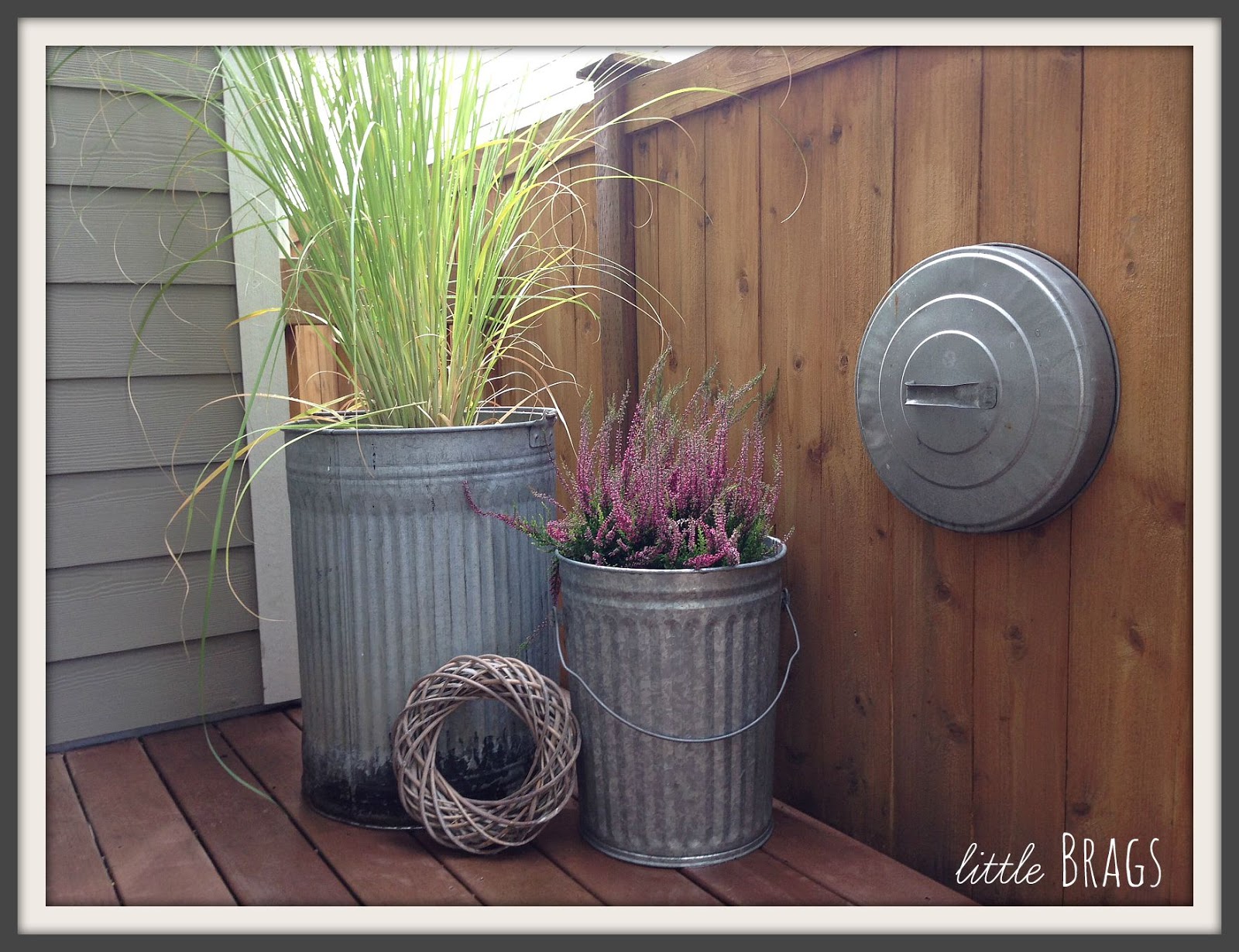 Little Brags Trash Can Planters
