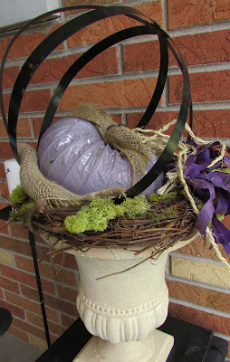 Adding Fall Touches to the backyard Patio space.