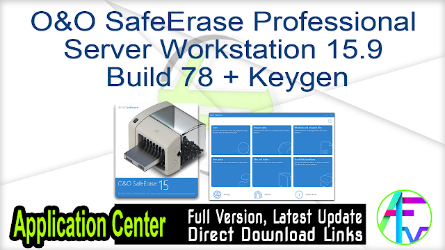 O&O SafeErase Pro Server Workstation 15.9 Build 78 + Keygen O&O SafeErase Pro Server Workstation 15.9 Build 78 + Keygen