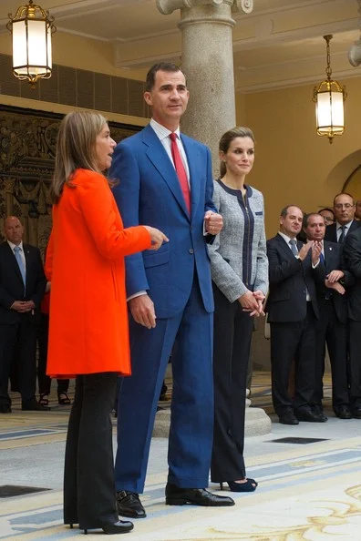 King Felipe and Queen Letizia attended a meeting t Palacio de El Pardo