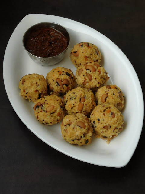 Kodomillet Black-eyed Peas Upma Kozhukattai