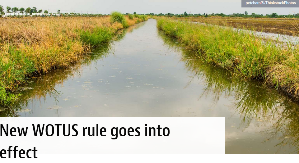 THE WESTERNER New WOTUS rule goes into effect