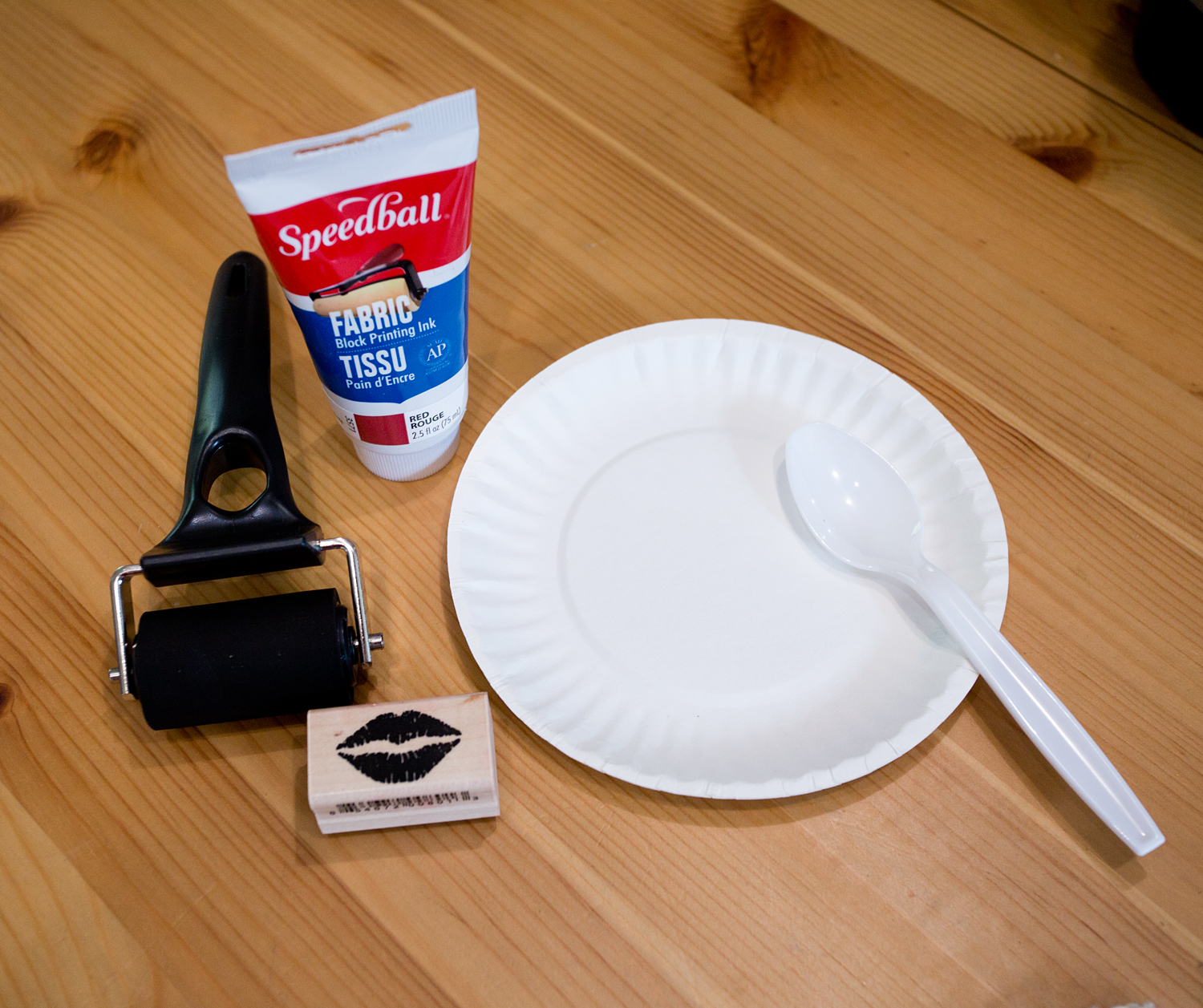 Rubber Stamped Drink Napkins