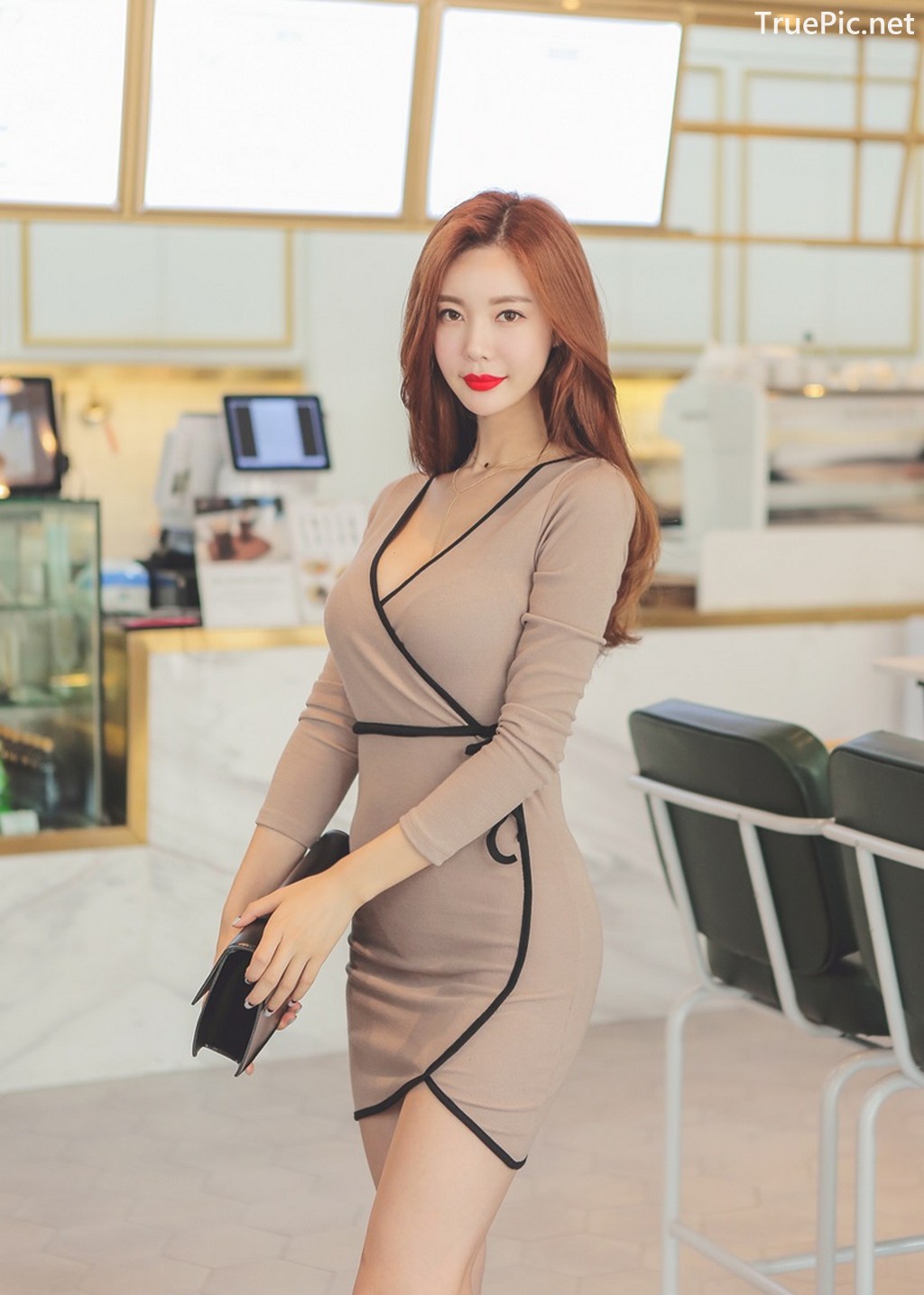 Image Korean Fashion Model - Hyemi - Office Dress Collection - TruePic.net - Picture-12