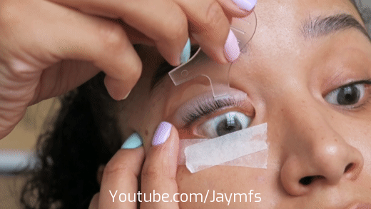 how to use at home lash lift kit iconsign stick eyelashes to lift pad