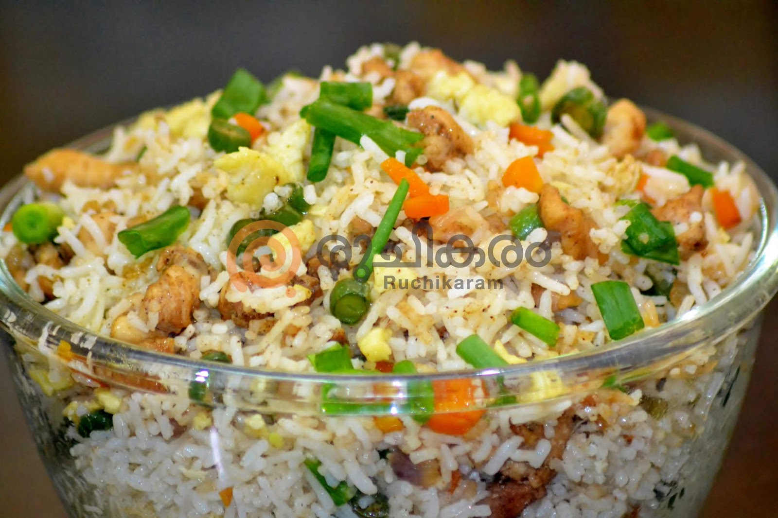 Ruchikaram How to prepare Chicken Fried Rice Special Chicken Fried Rice