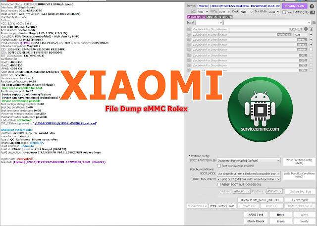 File Dump eMMC Redmi 4A ROlex Backup Normal File Dump eMMC Redmi 4A ROlex Backup Normal