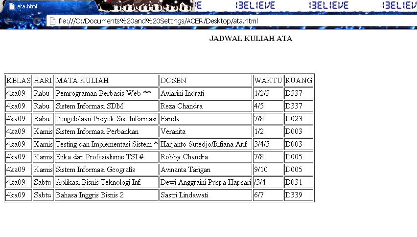 aqu cinta sangadh indonesia !!!!: membuat biodata singkat menggunakan html