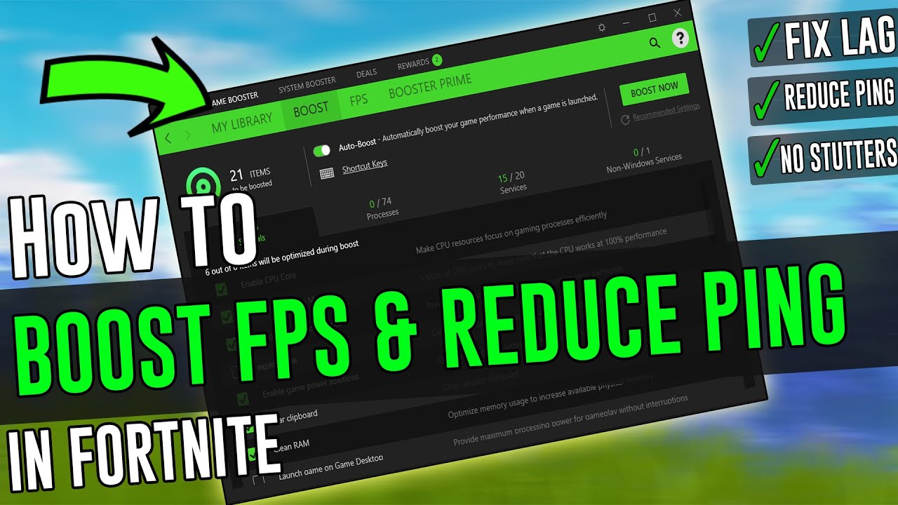 How To Boost FPS & Reduce Ping In Fortnite (Fortnite Optimization Tips)