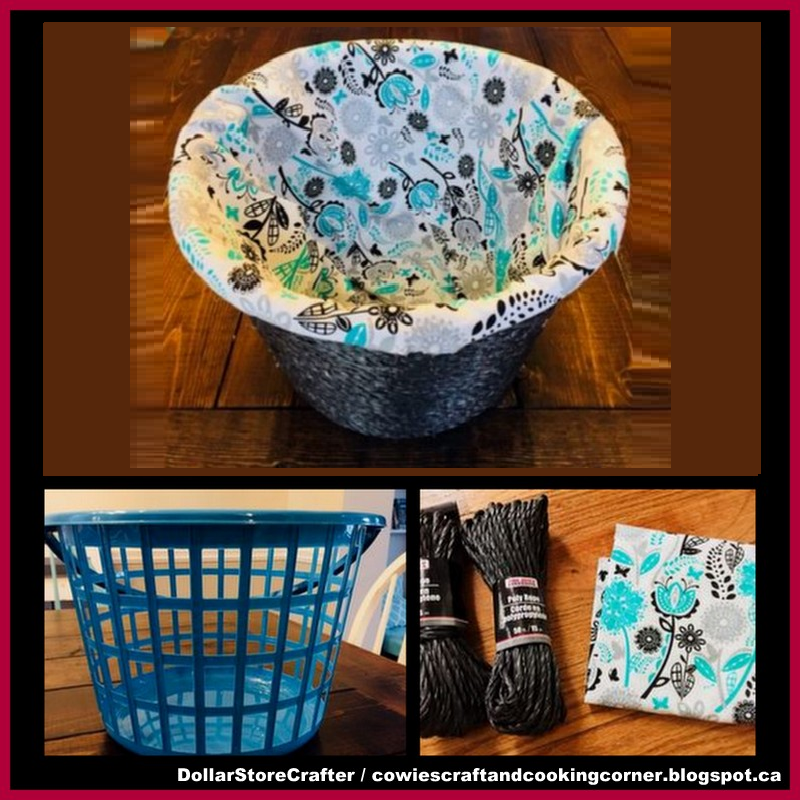 Dollar Store Crafter Spruce Up A Dollar Tree Laundry Basket Dollar