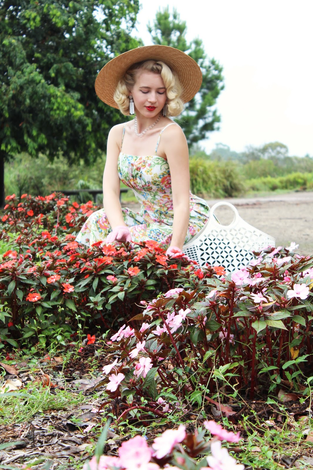 Tapestry Dress at the Gardens GracefullyVintage