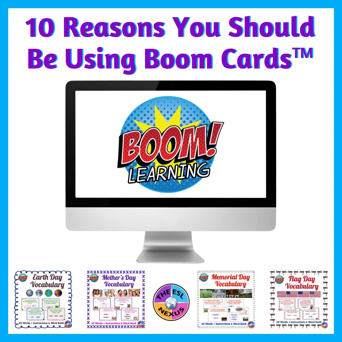 Learn what Boom Cards™ are, why they are great for distance/remote learning, and how ELLs can benefit from using them | The ESL Nexus