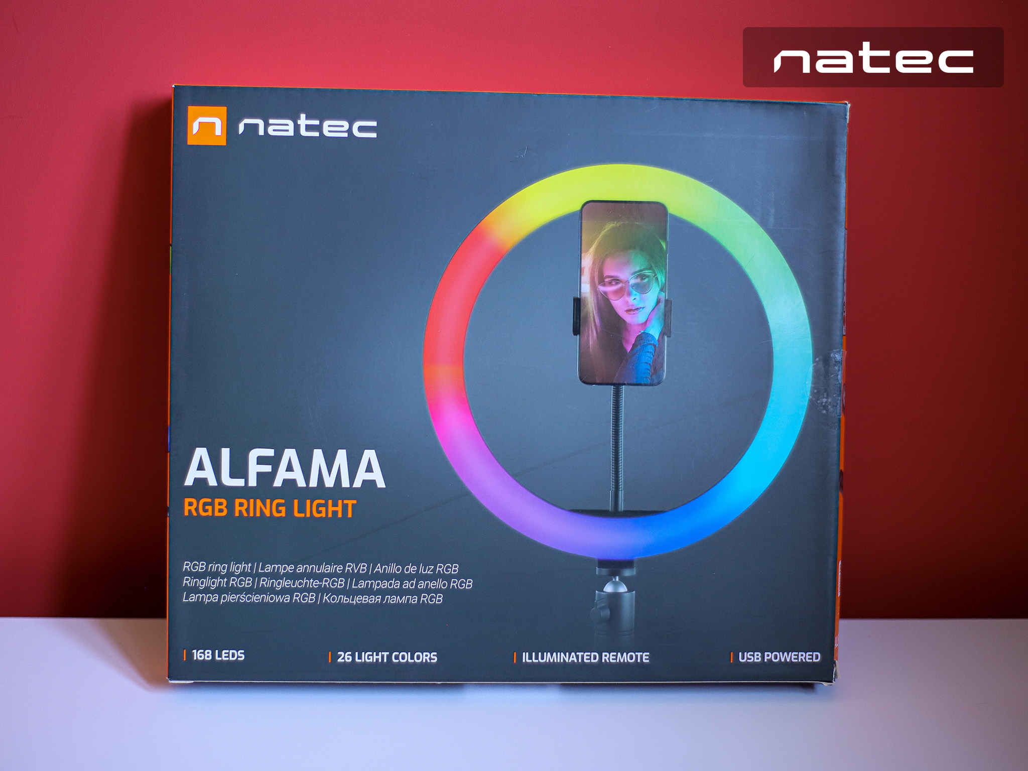 NATEC Alfama Ring Light RGB pudełko
